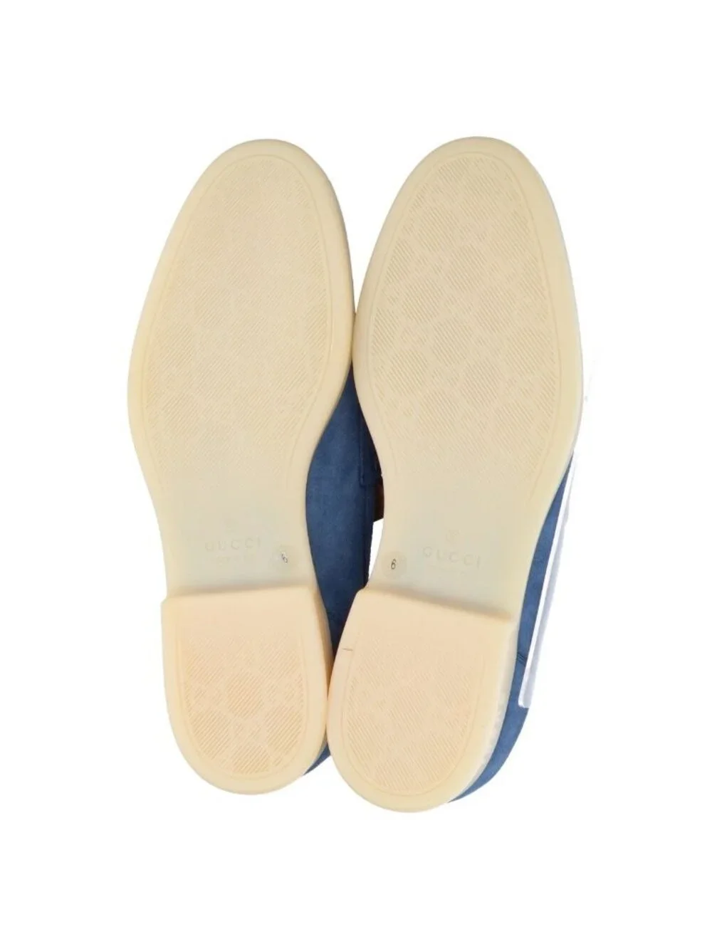 Gucci Blue Suede Horsebit Loafers